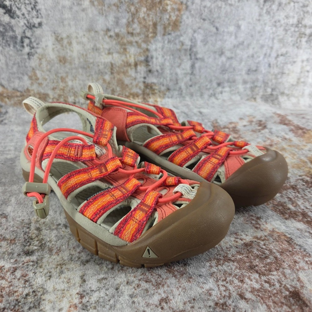 KEEN Newport H2 Water Shoes Women 5 Coral Orange Waterproof Sport Hiking Sandals